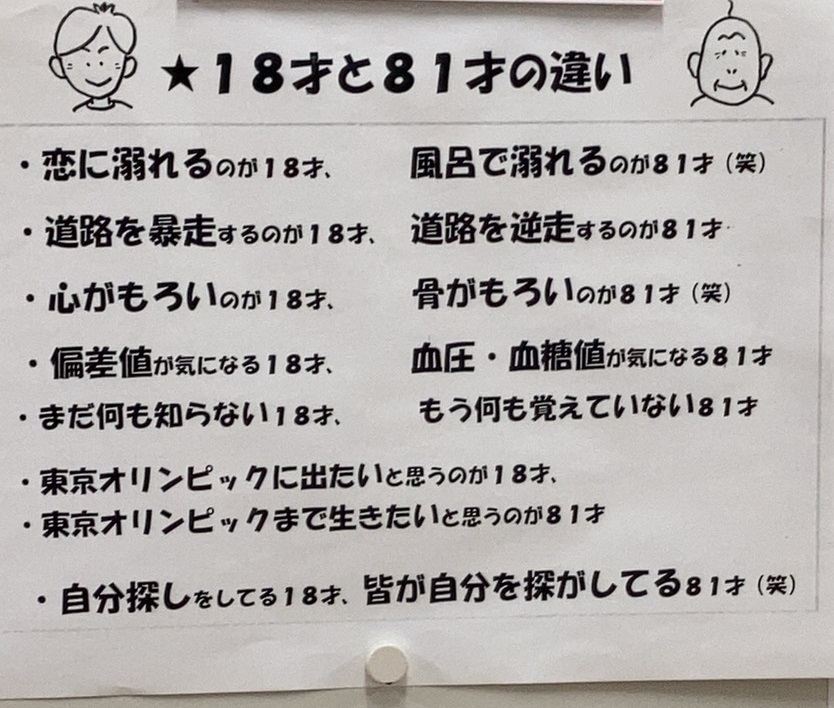 18才と81才の違い イシン株式会社